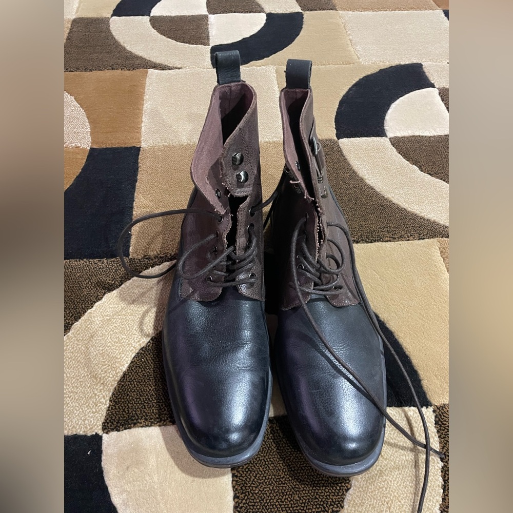 Elegant Black and Brown Men's Boots
